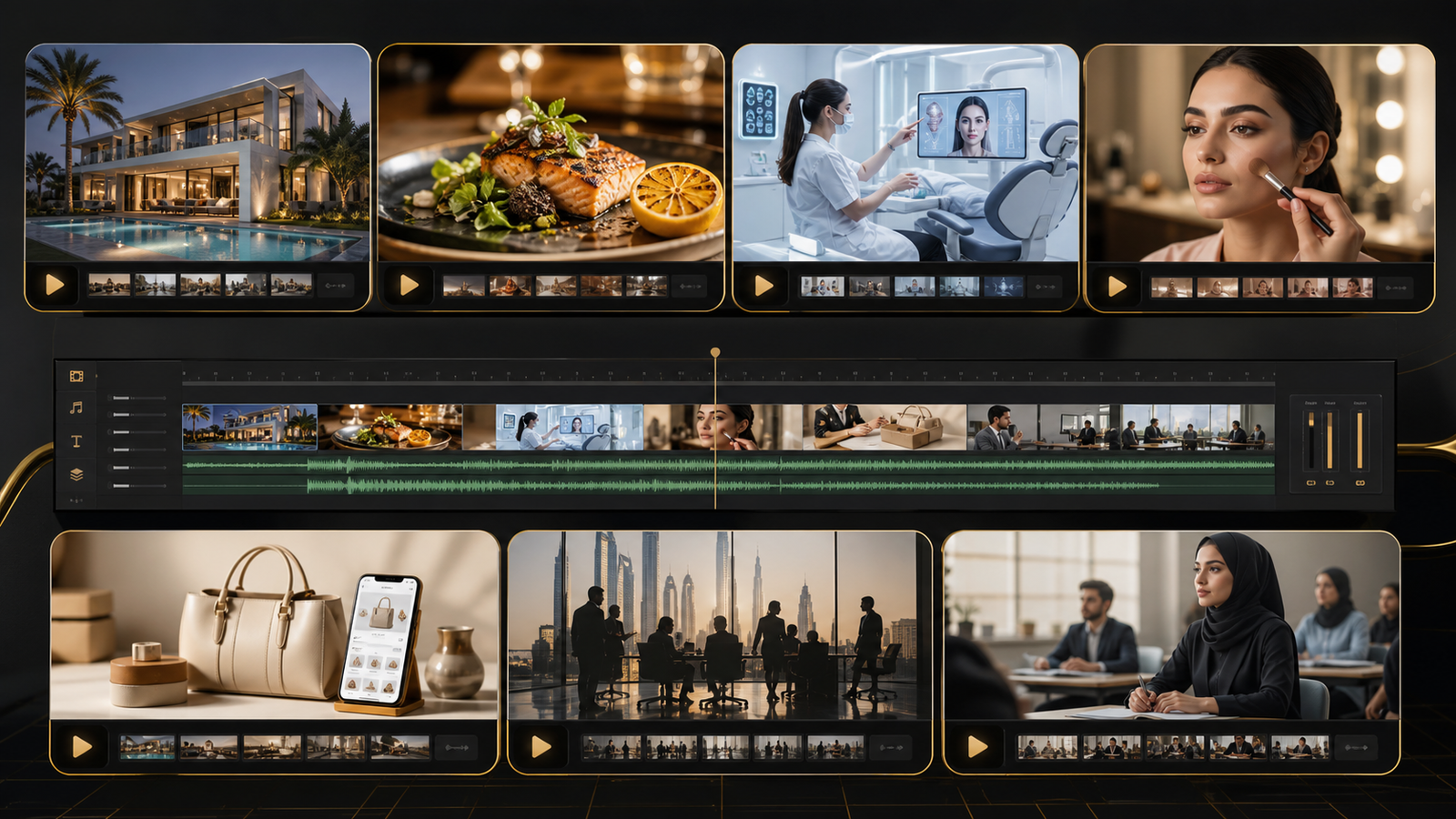 Gulf industries using professional video editing for marketing